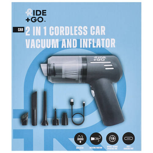 Front shot 3, Cordless Car Vacuum and Inflator