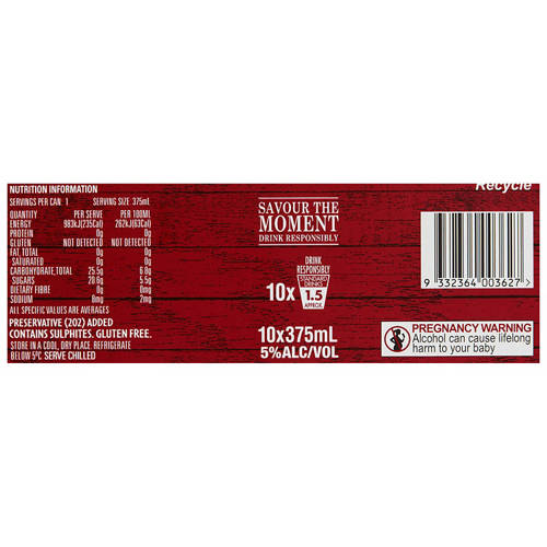 Nutrients 1, Crushed Apple Cider 10 Pack 375ml