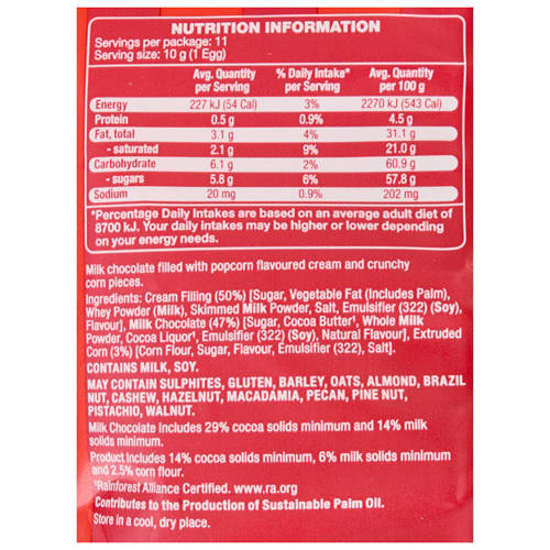 Nutrients 1, Popcorn Mini Eggs 110g