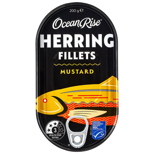 Front shot 2, Herring Fillets in Mustard Sauce 200g