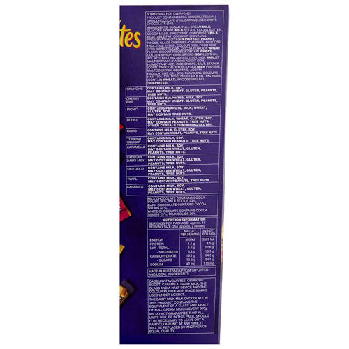 Nutrients 1, Cadbury Favourites 470g