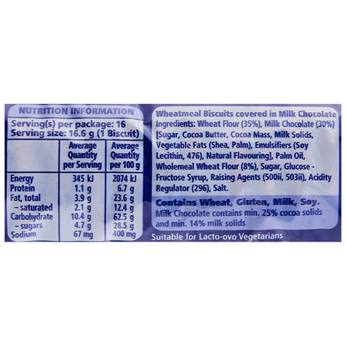 Nutrients 1, Digestives Milk Chocolate 266g