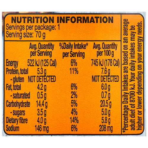 Nutrients 1, Snack'N'Go Chick Peas with Zesty Vinaigrette 70g