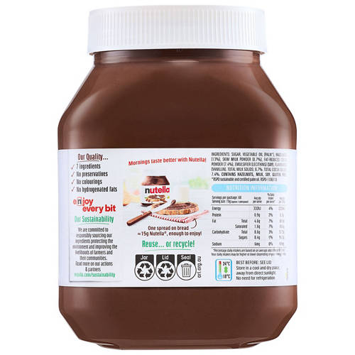 Front shot 2, Nutella 900g