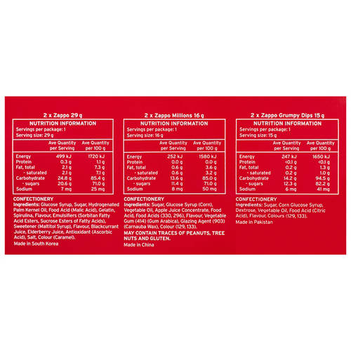 Nutrients 1, Zappo Christmas Stocking 190g