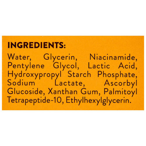 Ingredients 1, Radiant AHA+ Vitamin C Serum 30ml