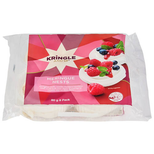 Front shot 2, Meringue Nests 8 Pack 80g