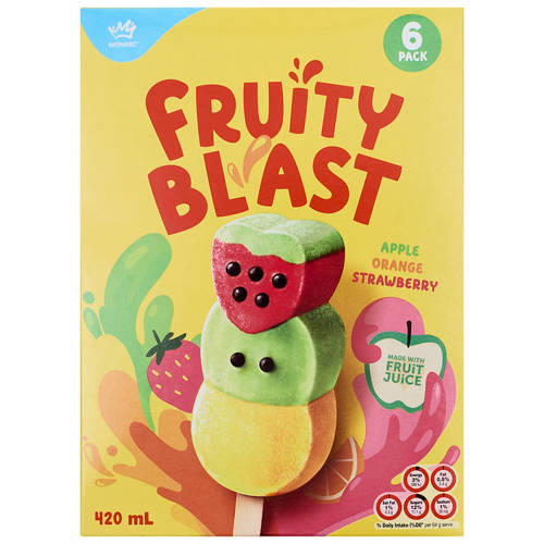 Front shot 2, Fruity Blast 6 Pack 420ml
