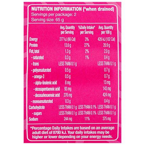 Nutrients 1, Salmon Pink Skinless & Boneless 200g