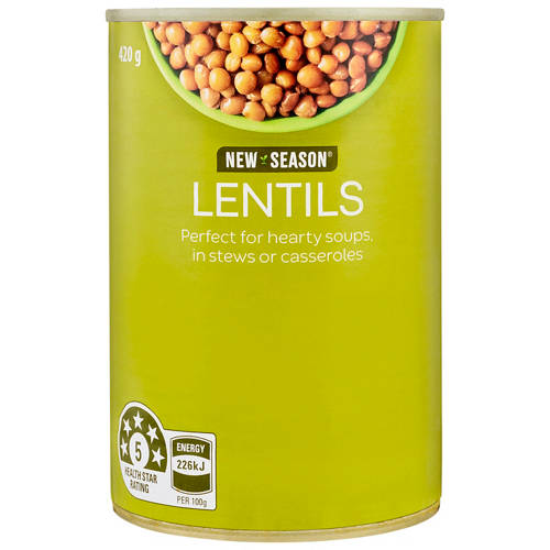 Front shot 2, Lentils 420g