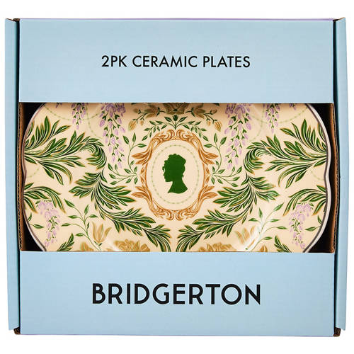 Front shot 3, Bridgerton Ceramic Plates 2 Pack
