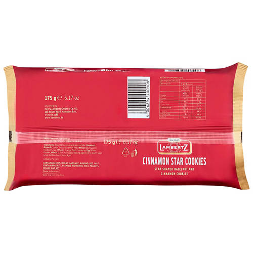 Front shot 2, Zimtsterne Cinnamon Stars 175g
