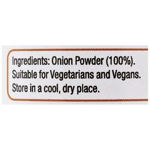 Ingredients 1, Onion Powder 55g