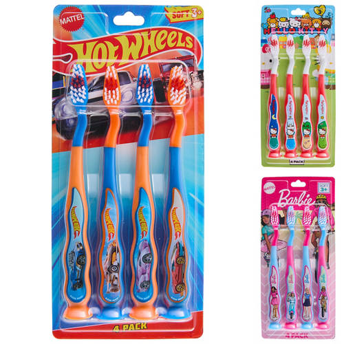 Group 1, Kids Licensed Toothbrush 4 Pack
