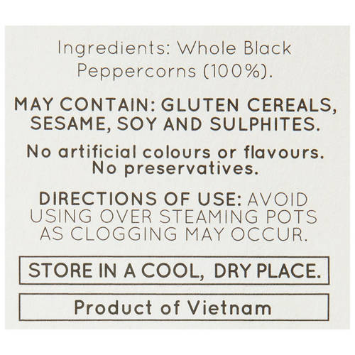 Front shot 3, XXL Grinder - Black Peppercorns 120g