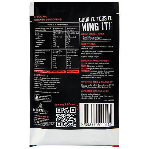 Front shot 2, Sriracha Chicken Seasoning 40g