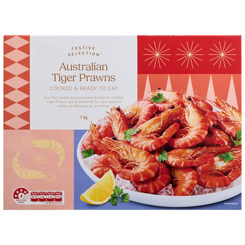 Front shot 2, Australian Tiger Prawns 1kg