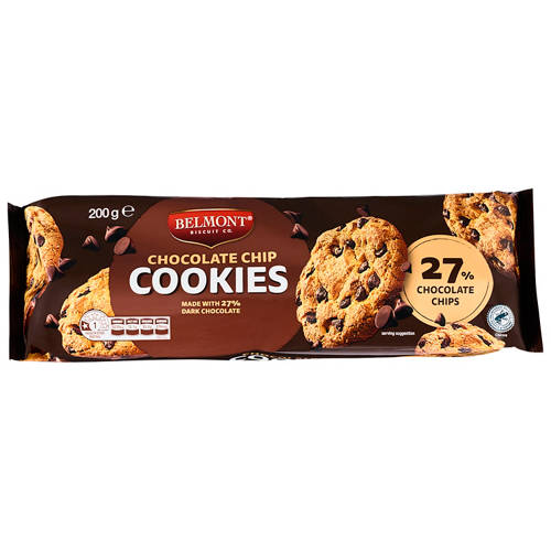 Front shot 2, Chocolate Chip Cookies 200g