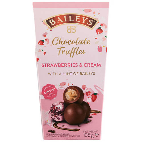 Front shot 2, Strawberries & Cream Chocolate Truffles 135g