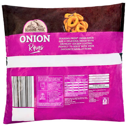 Front shot 2, Onion Rings 500g