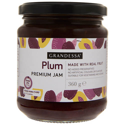 Front shot 2, Premium Plum  Jam 360g