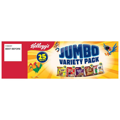 Front shot 2, Jumbo Variety Cereal Pack 25 Pack