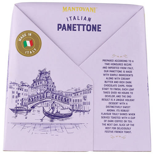 Front shot 3, Panettone Choc Chip 750g