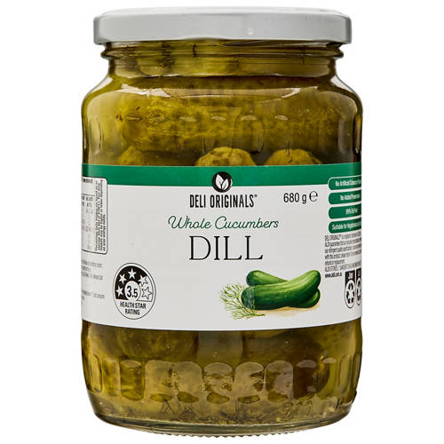 Front shot 2, Dill Cucumbers 680g