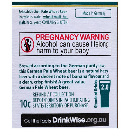 Ingredients 1, Wheat Beer Bottle 500ml