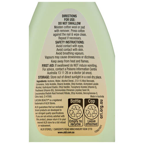 Nutrients 1, Nail Polish Remover 125ml