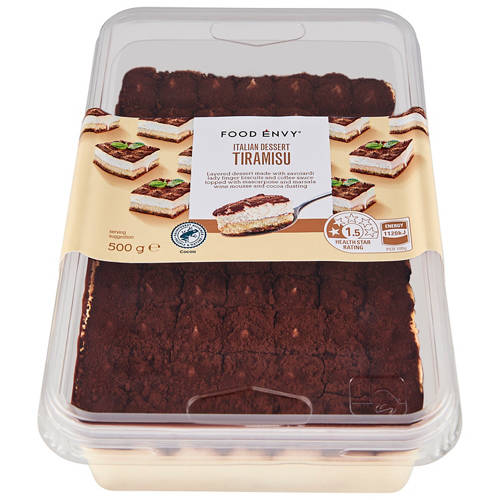 Front shot 2, Tiramisu Dessert 500g