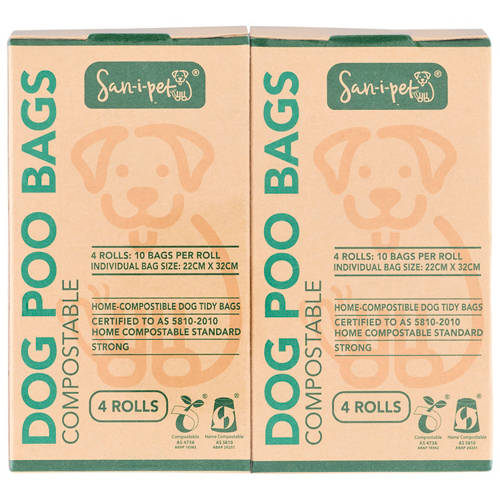 Front shot 3, Bulk Compostable Dog Poo Bags 160 Pack