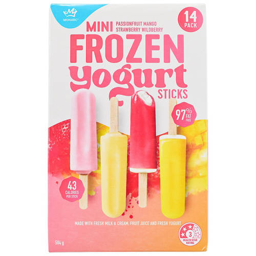 Front shot 2, Mini Frozen Yogurt 14 Pack 504g
