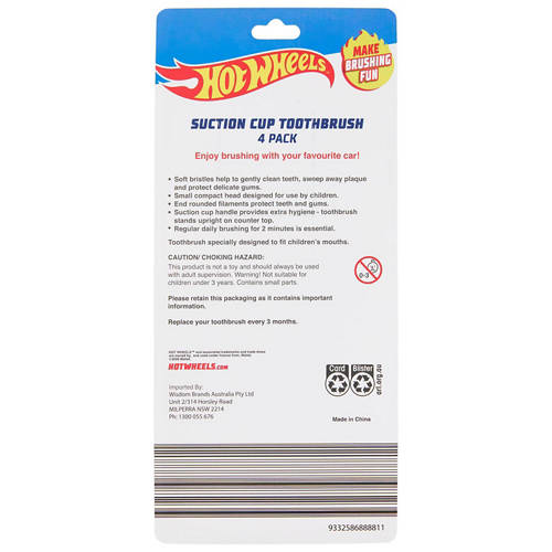 Front shot 2, Kids Licensed Toothbrush 4 Pack