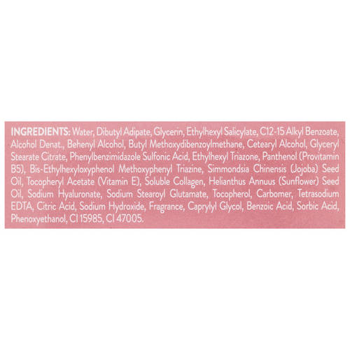 Ingredients 1, Assorted Collagen Code Face Care