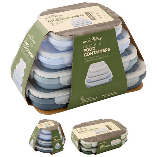 Group 1, Collapsible Food Containers Assortment