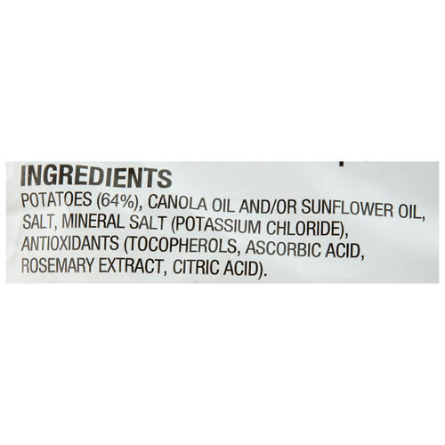 Ingredients 1, Crinkle Cut Potato Chips Party Bag Original 380g