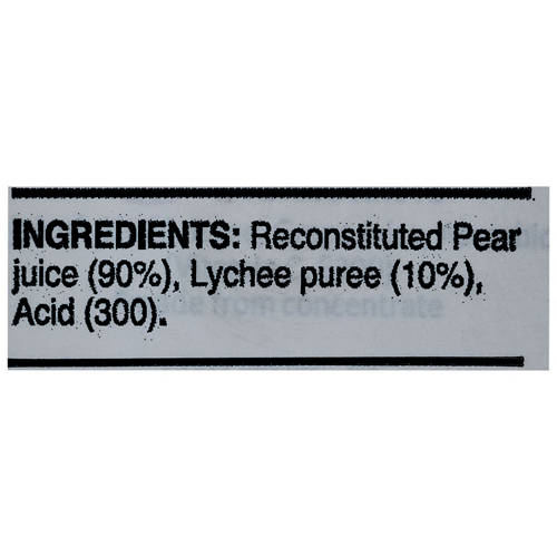 Ingredients 1, Lychee Juice 1L