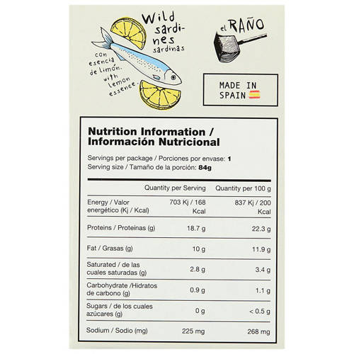 Front shot 3, Sardines 120g