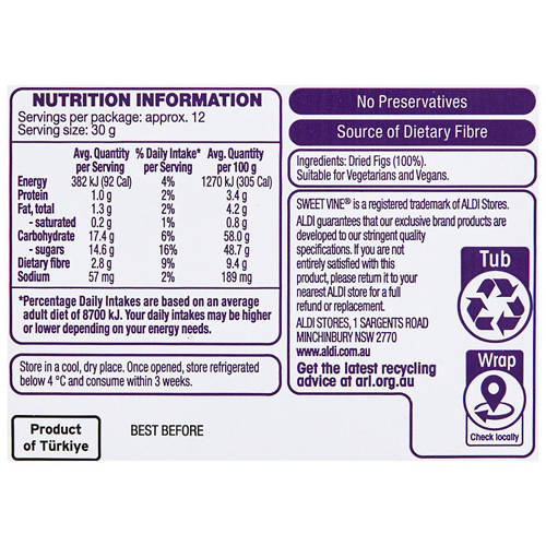 Nutrients 1, Dried Garland Figs 375g