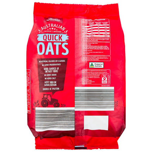 Front shot 2, Quick Oats 750g