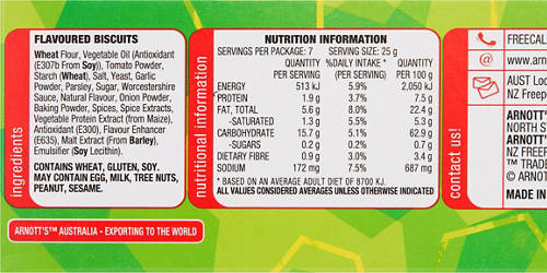 Nutrients 1, Shapes Barbecue 175g