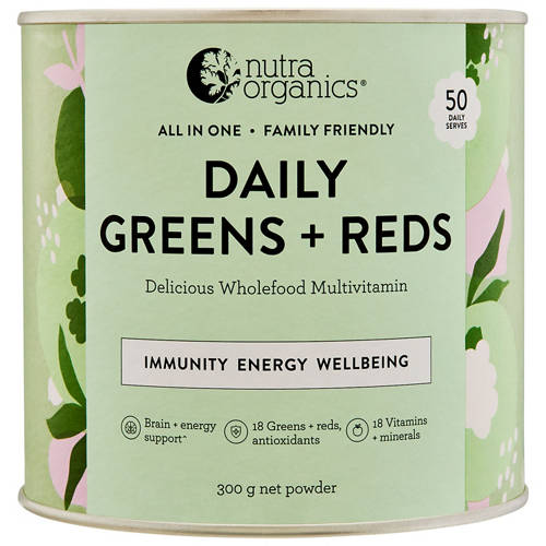 Front shot 2, Daily Greens + Reds 300g