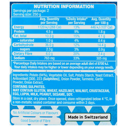 Nutrients 1, Potato Rosti 500g