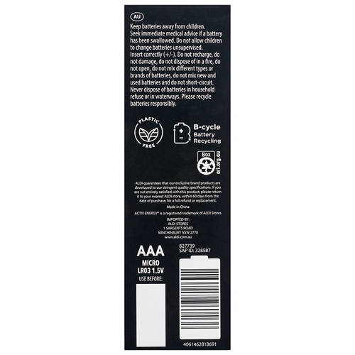 Front shot 3, AAA Batteries 14 Pack