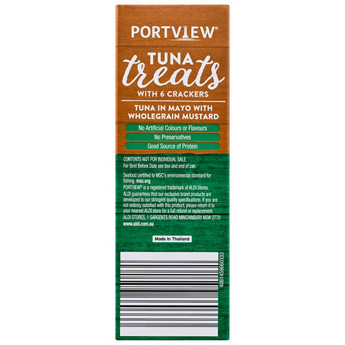 Front shot 3, Mayo with Wholegrain Mustard Tuna Treats with Crackers 112g