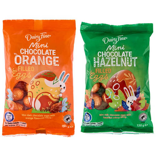 Group 1, Orange Milk Chocolate Mini Eggs 150g