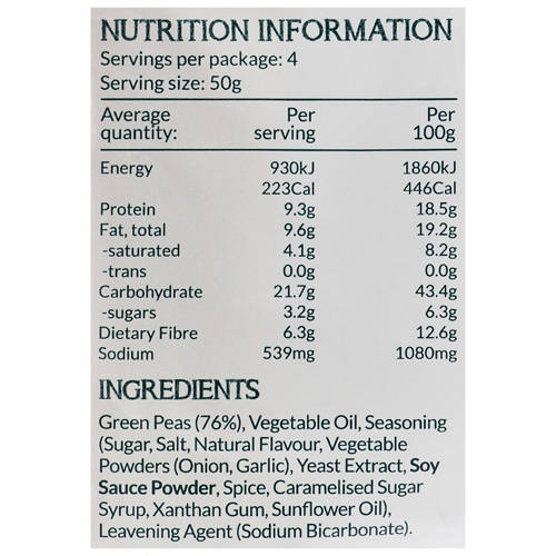 Nutrients 1, Teriyaki Pea Snacks 200g