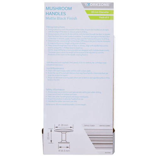 Front shot 3, Cupboard Door Handles 4 Pack or 6 Pack