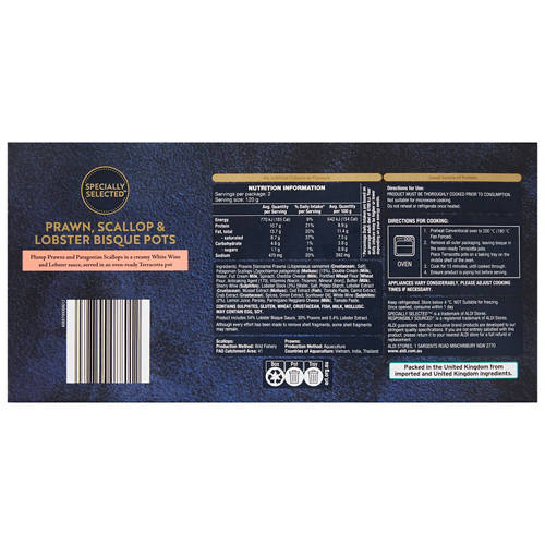 Front shot 3, Prawn, Scallop and Lobster Bisque Pots 240g